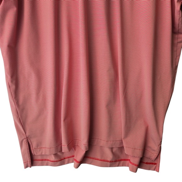 Peter Millar Summer Comfort Red Stripe Golf Polo Shirt XXL Cherry Hills Amateur - Picture 6 of 10